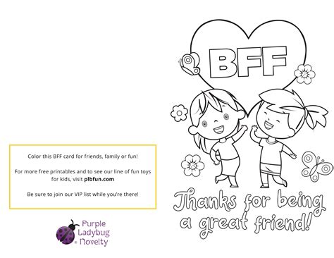 Friendship Card Printable